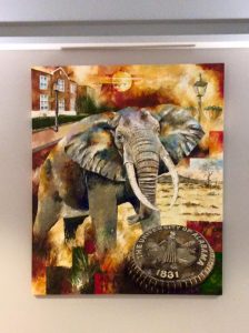 Elephant paintings at University of Alabama