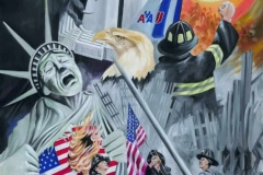 911 twin towers painting