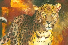 Leopard painting