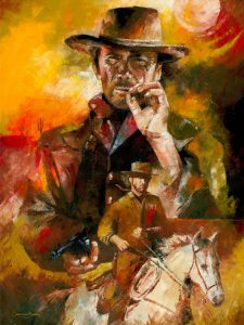 clint eastwood painting art for sale