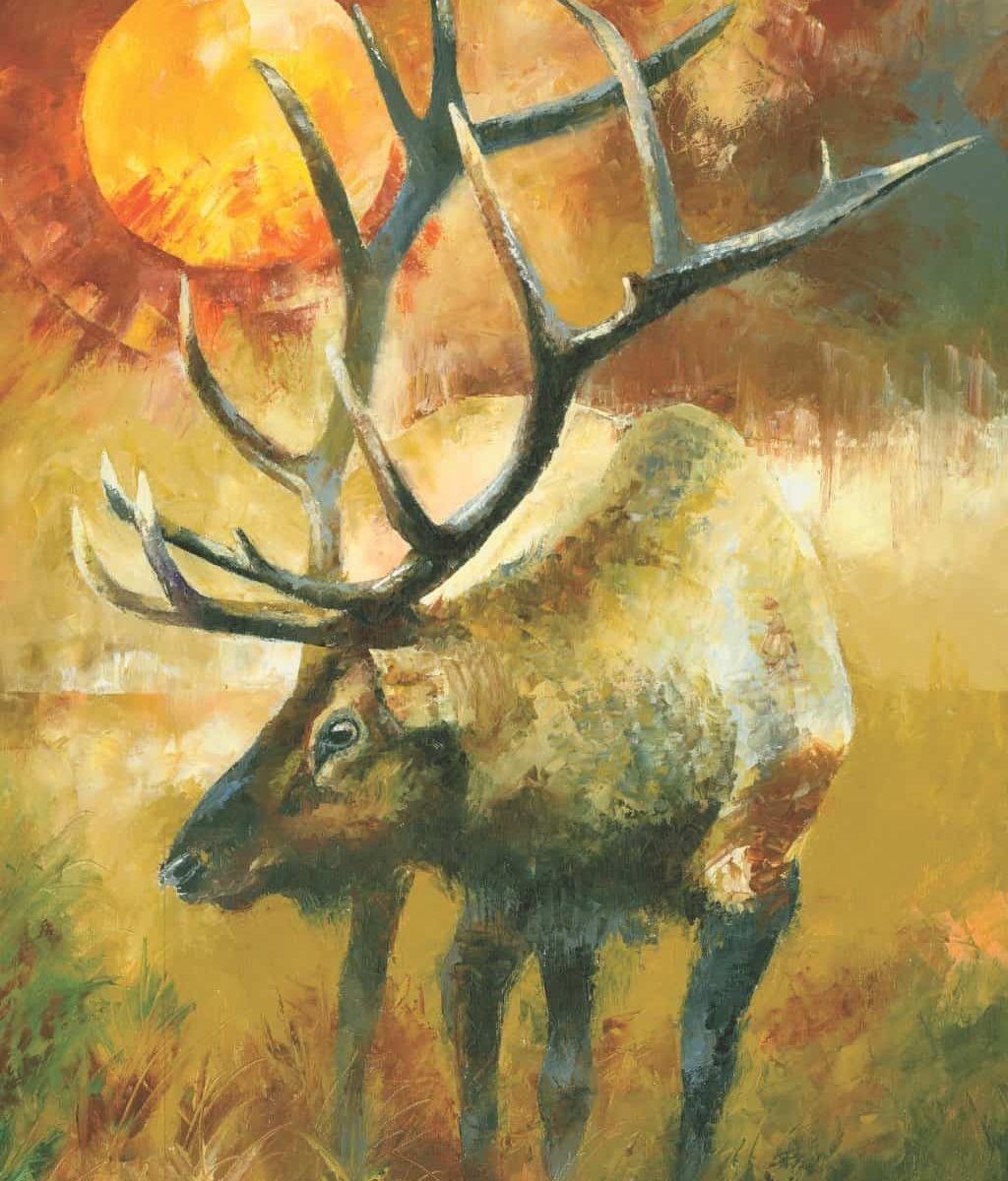 elk deer painting art prints