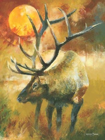 elk deer painting art prints